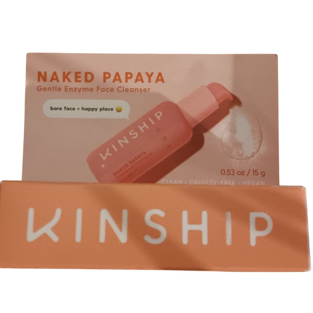 Kinship Naked Papaya Gentle Enzyme Milky Cleanser .53 oz. NEW